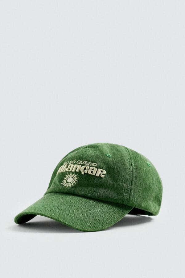 Contrast Embroidery Cap